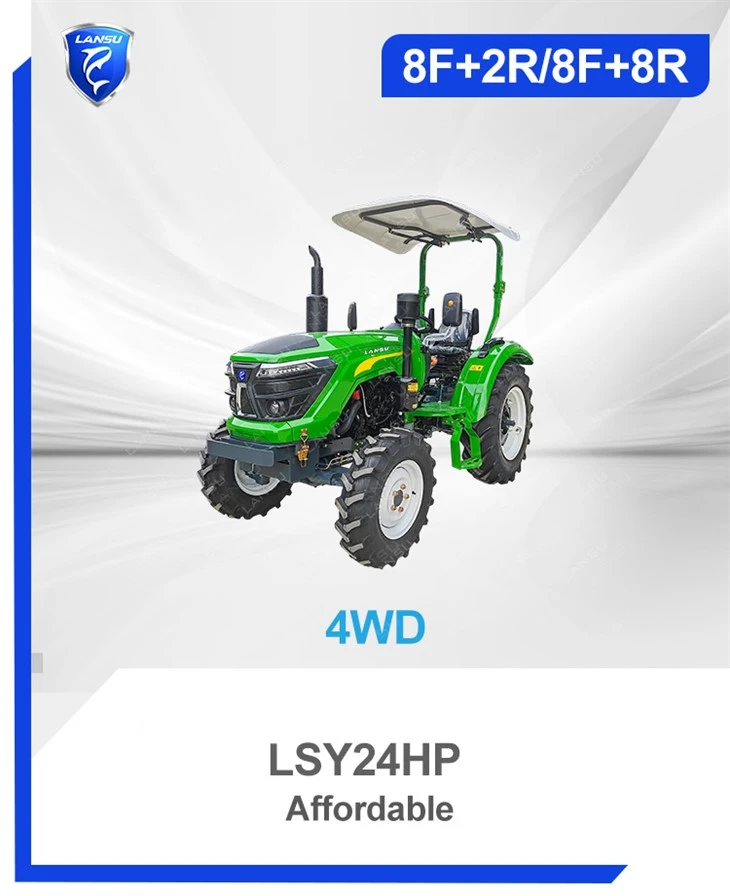Der Lansu-Traktor LSY24HP kann mit einer Vielzahl von landwirtschaftlichen Traktoren ausgestattet werden